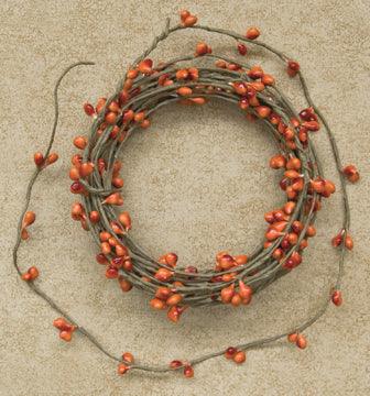 Pip Berry String Garland - Pumpkin - 18ft - The Fox Decor